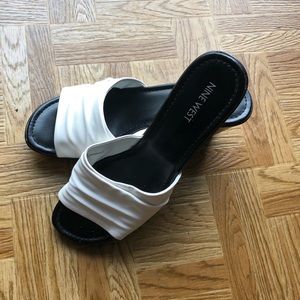 Nine West Open Toed Slip On Wedge